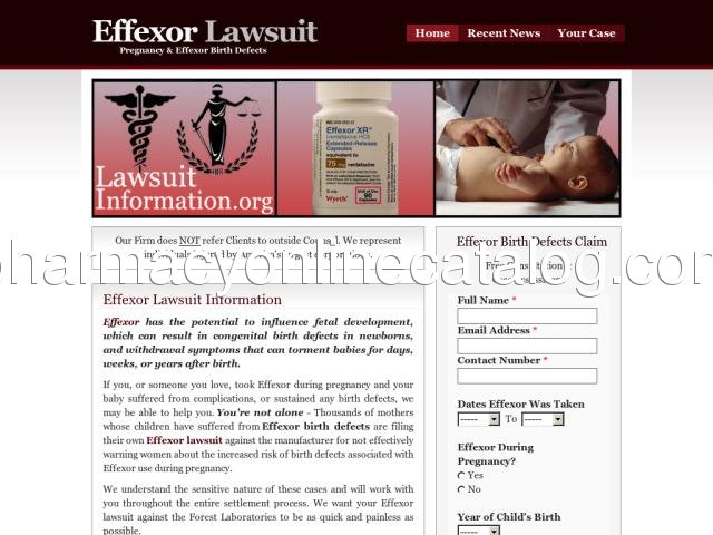 effexor.lawsuitinformation.org